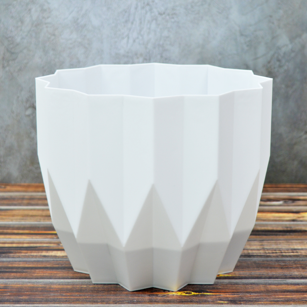 Кашпо Геометрия 3л, белый