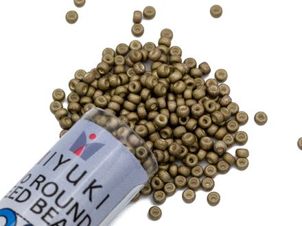 Бисер Round 11/0, Miyuki, металлик матовый