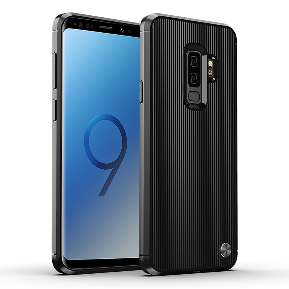 Чехол для Samsung Galaxy S9 Plus цвет Black (черный), серия Bevel от Caseport