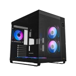 Корпус Ocypus Iota C70 BK ARGB ATX/mATX/mITX 2xUSB, Type-C, Предустановлены 6 вентиляторов с ARGB подсветкой, Черный, Iota-C70-BKD600XX-GL