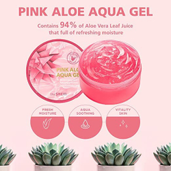 The Saem Pink Aloe Aqua Gel универсальный розовый гель 94% алоэ для лица и тела