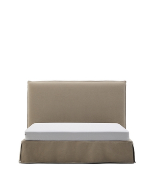 Jaira Кровать коричневого цвета со съемным чехлом для матраса размером 160 х 200