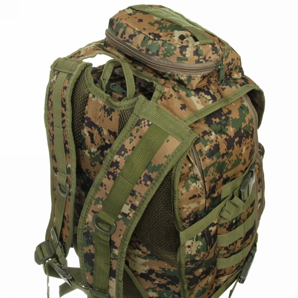 Рюкзак туристический 30л, цвет цифра зеленый,D5