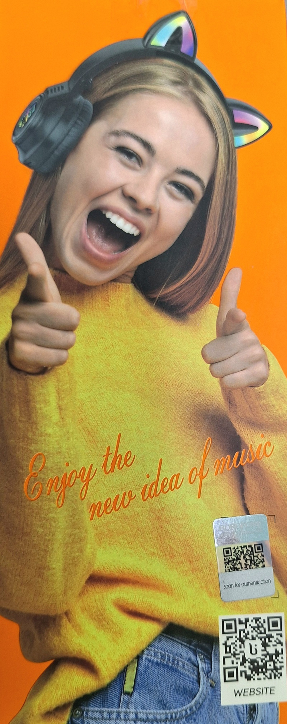 347_ Беспроводные внешние наушники BOROFONE BO18 Cat ear BT headset черные ш/к 6974443384949