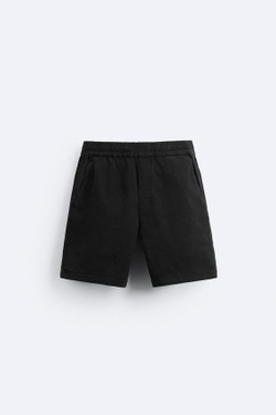 ZARA ШОРТЫ-ДЖОГГЕРЫ, ЧЕРНЫЙ