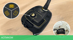 Пылесос Bosch BGL38GOLD черный/золотистый