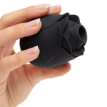 Бесконтактный клиторальный стимулятор в виде бутона розы Fifty Shades of Grey Black Rose Silicone Clitoral Suction Stimulator