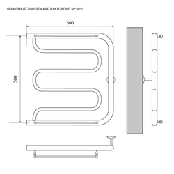 Полотенцесушитель MELODIA Foxtrot 50/50 (MTRFT5050)