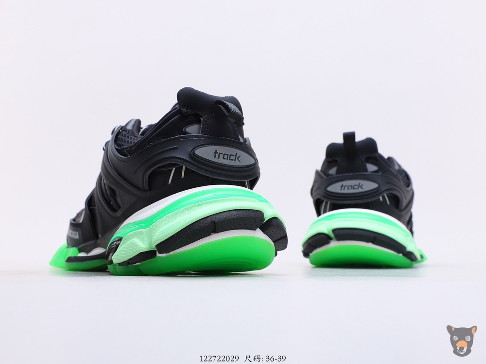 Кроссовки Track Trainers Black/Neon Green