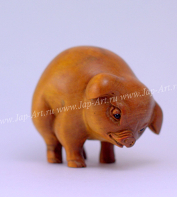 Нэцкэ Поросенок - Символ 2019 Года