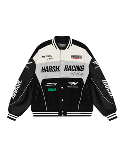 Бомбер HARSHandCRUEL "Racing" V2 Varsity Jacket