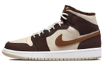 Кроссовки Jordan Air Jordan 1 Mid Se "Cream Dark Chocolate" (Женская размерная сетка)