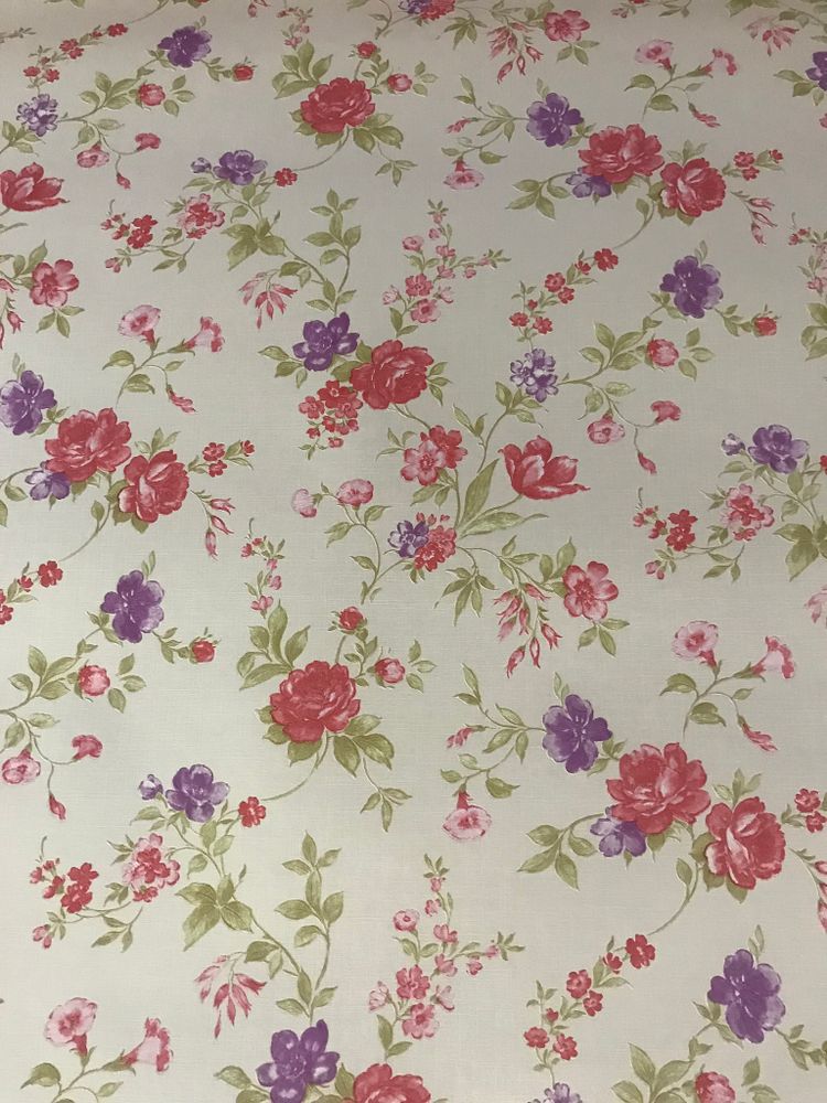 ОБОИ ERISMANN винил комп. на флизе 1,06х10м розово-сирен. цветоч.на ветке 3525-3