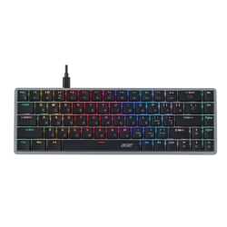 Клавиатура Acer OKW302 [ZL.KBDCC.01C] USB, серебристый