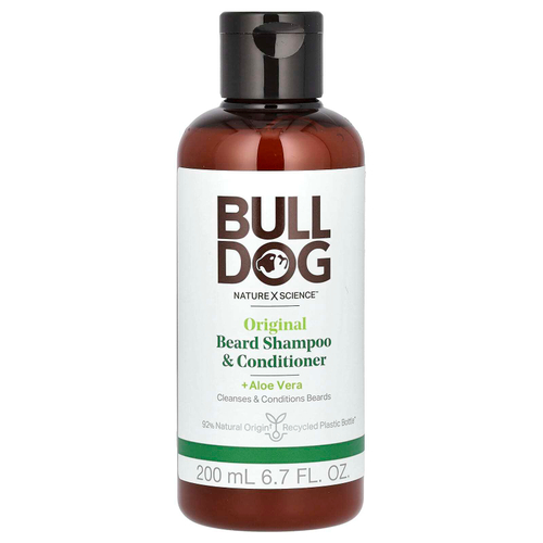 Bulldog Skincare For Men, оригинальный шампунь и кондиционер для бороды, для мужчин, 200 мл (6,7 жидк. унций)
