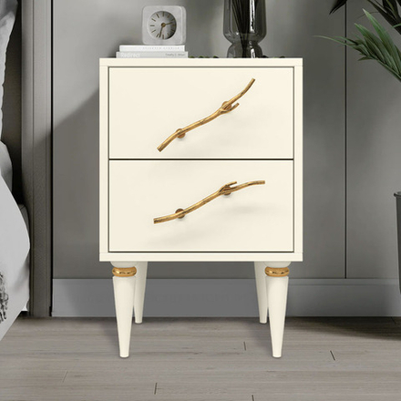 Тумба Арт Колор matte Классик Голд Кремовый белый матовый