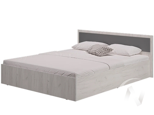 Кровать 1;6 Спальня Фиеста (крафт белый)