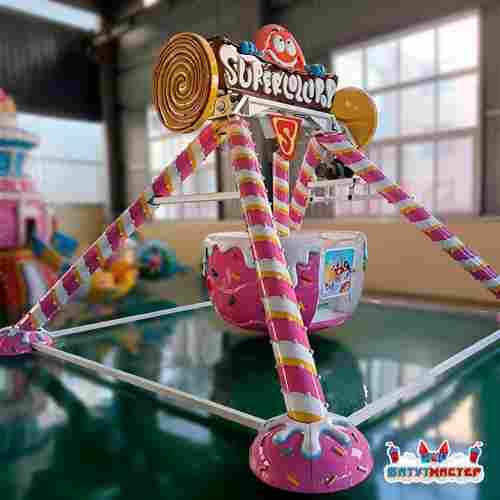 Аттракцион летающая тарелка «Сладкий Шторм», 5 мест, 6,5×6,5×4,4 м