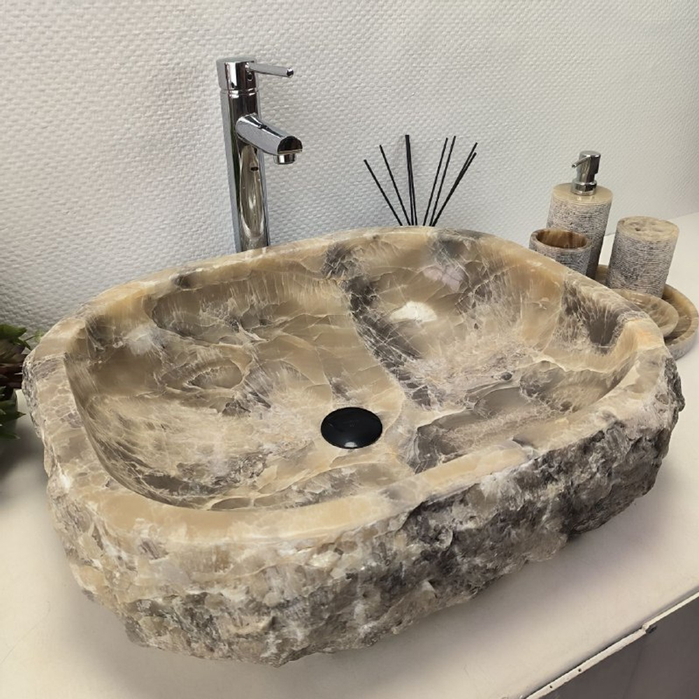 Раковина из оникса Erozy Grey EO-62176 59*48*15 0094
