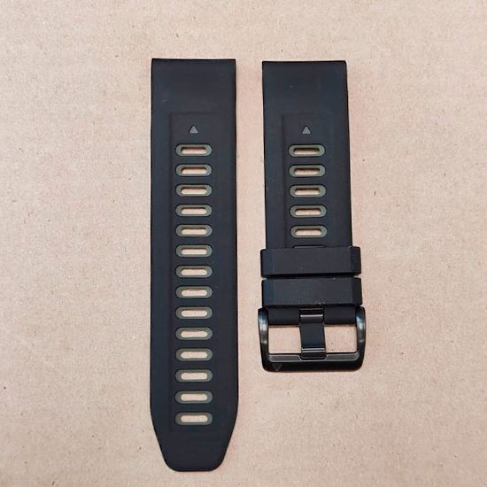 Ремешок силиконовый двухцветный 26 мм для Garmin Fenix 7x/6x/5x/5x plus/3, Descent, Tactix, Enduro, D2,  Instinct 2X