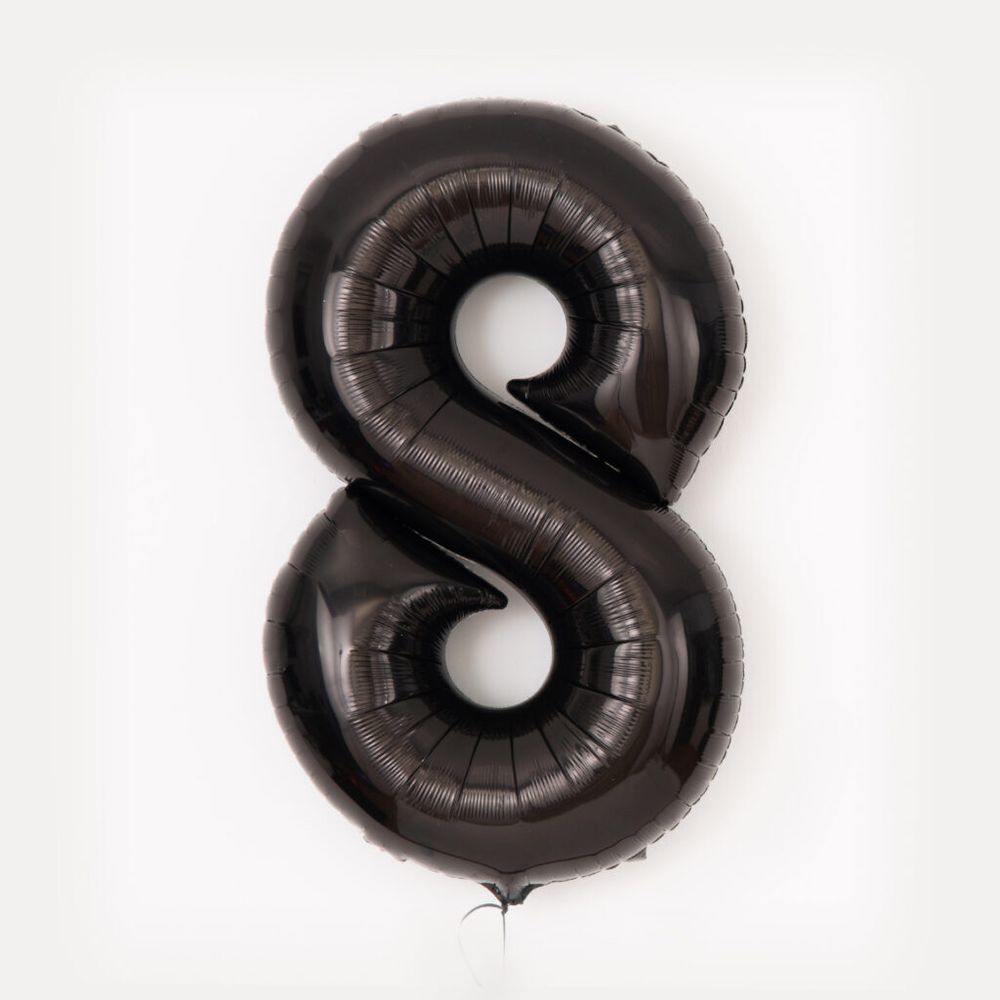 40"/102 см Цифра "8", Черный, 1 шт. Grabo (БГ-60)  Изображение6