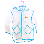 Дождевик с капюшоном разноцветный принт, размер M