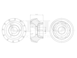 Опора амортизатора передняя UNIO RMP-13001