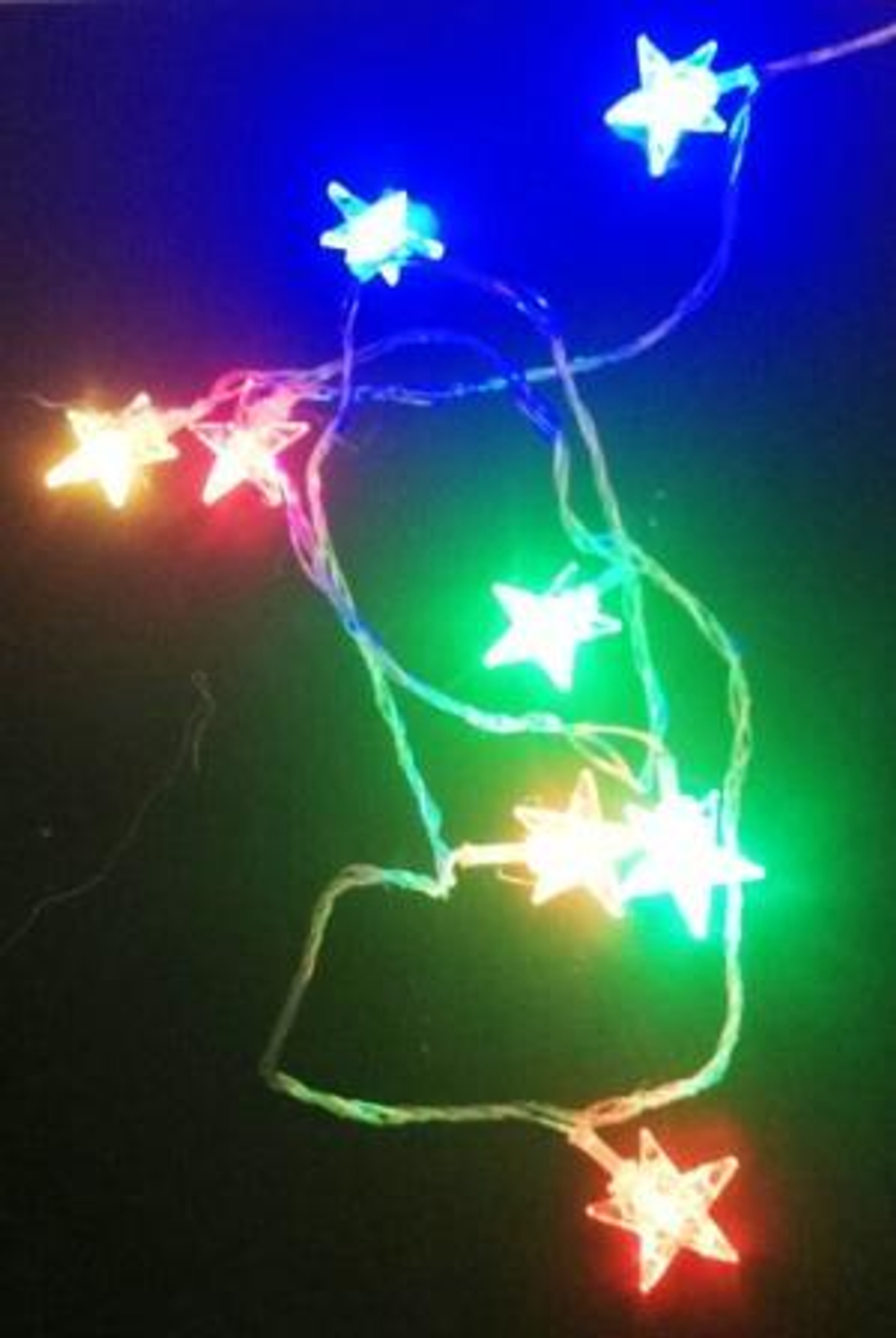 Гирлянда Звёздочки 20Led, 4м, color