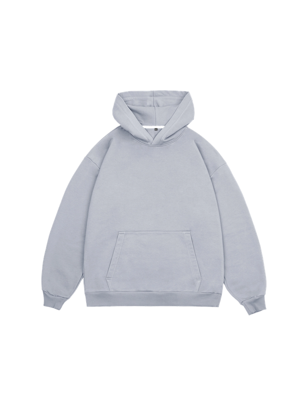 Худи оверсайз без начеса (серый)