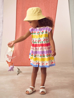 Сарафан для девочки Next AC9-280, Белый, Желтый, Сиреневый