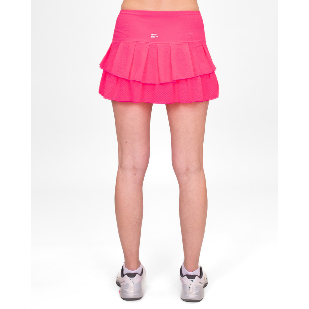 ОДЕЖДА ДЛЯ ТЕННИСА Женская, Юбка BIDI BADU CREW PLEATED SKORT .