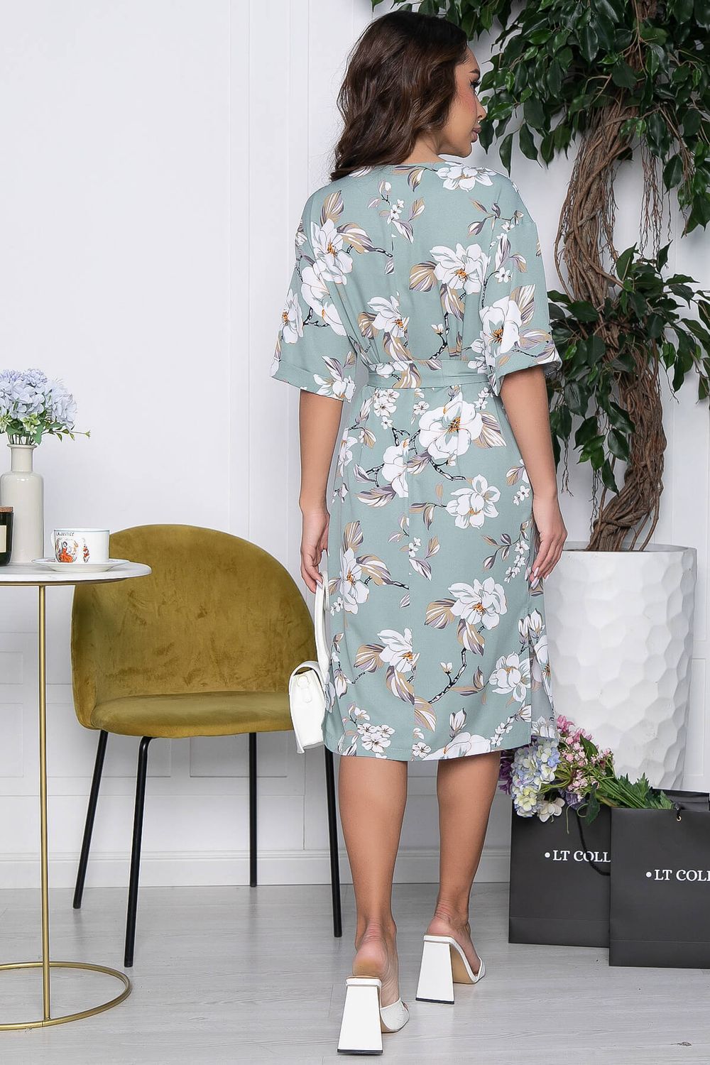 Платье Каролина (зеленое) П10534 LT Collection (Акция)