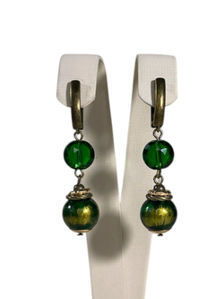 Комплект колье и серьги муранское стекло