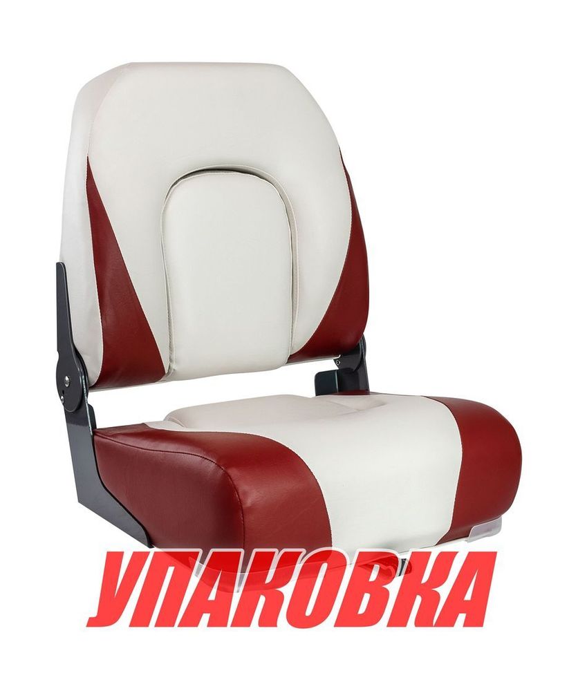 Кресло мягкое складное Craft Pro, обивка винил, цвет белый/красный, Marine Rocket (упаковка из 4 шт.)