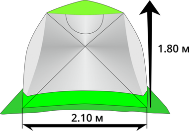 Зимняя палатка "ЛОТОС Куб 3 Классик С9" 2022