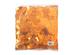 Конфетти ОРАНЖЕВОЕ 1 кг, Металлизированное 20х50мм