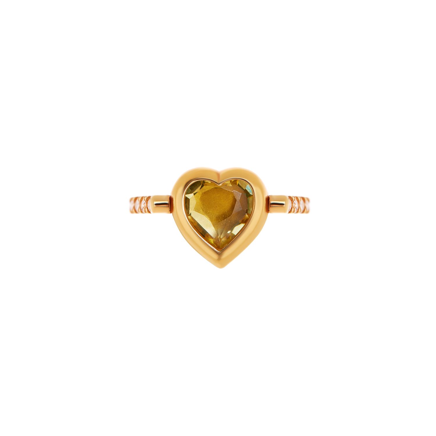 Кольцо Eddy Heart Ring Citrine - You Are So Strong