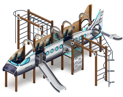 Детский игровой комплекс Аэроплан ДИК 2.03.4.04-01 Н=1200