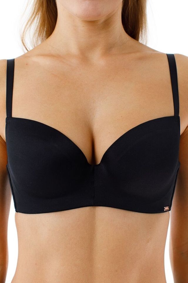 Бюстгальтер на поролоне Skin черного цвета