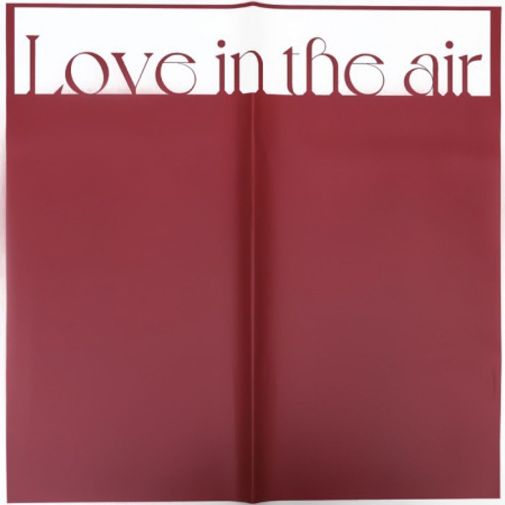 ЛИСТ &quot;Любовь в воздухе&quot; 58*58/10шт БУРГУНД