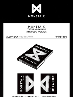 Альбом Monsta X - The Code 5th Mini Album 2 Version SET