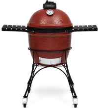 Керамический гриль Kamado Joe Classic Red, 46 см, красный, с ножками и столиками