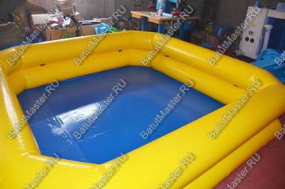 Квадратный надувной бассейн "Солнечный" 4*4*0.65 м