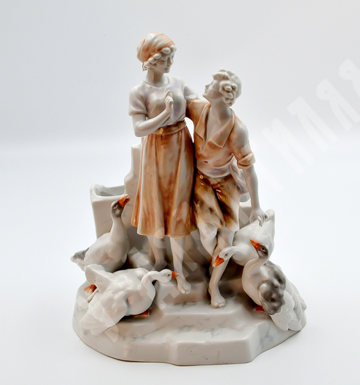 Фарфоровая ваза «Флирт». Германия. Нач. ХХ в