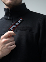 Толстовка флисовая флиска худи провинция черная