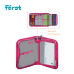 Пенал 1 отделение, 200*140*40 Först "Little leo", дополнительная откидная секция, полиэстер