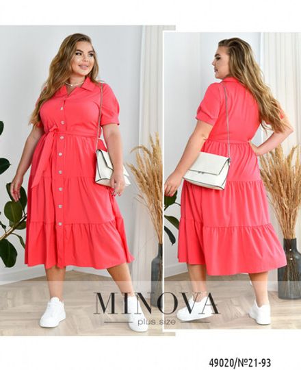 Платье 21-93-кораловый Minova Фото 1