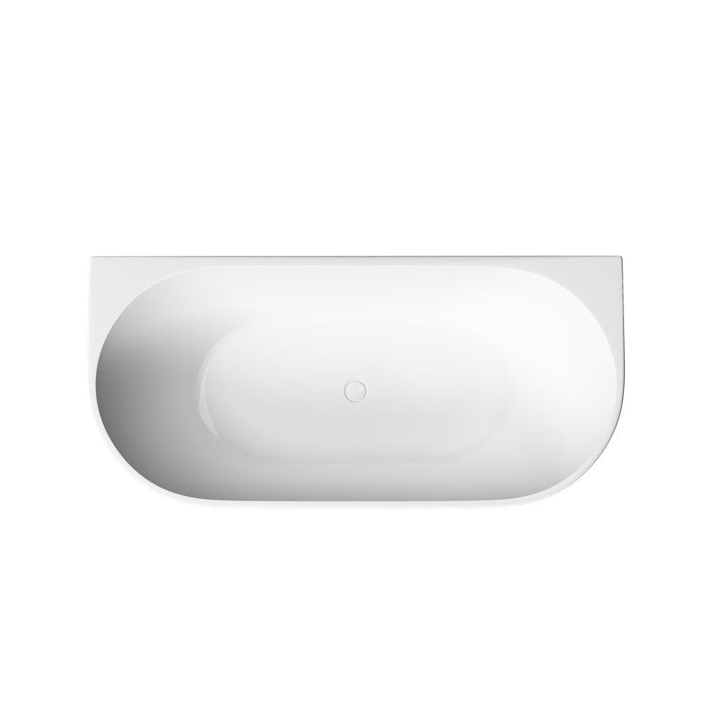 Акриловая ванна Sancos Labo 1700x800x580 мм, пристенная, с каркасом, со сливом-переливом, донным клапаном"сlick-сlack", цвет белый, арт. FB22