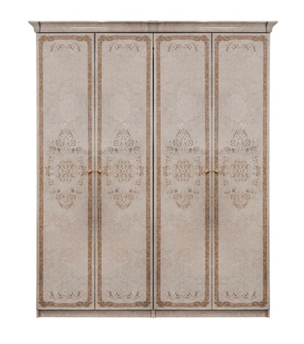 Патрисия (Эра) Шкаф четырехдверный (крем)