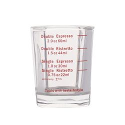 Мерный шот для кофе 22/30/44/60/ мл 5*5 см h6 см стекло P.L.- Barbossa
